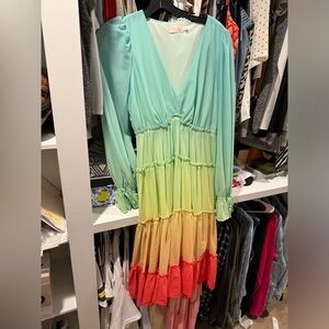 Rainbow maxi dress